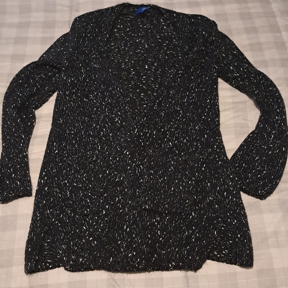 Ladies open sweater black and Grey knit never worn. NWOT. by apt 9 - Picture 2 of 3